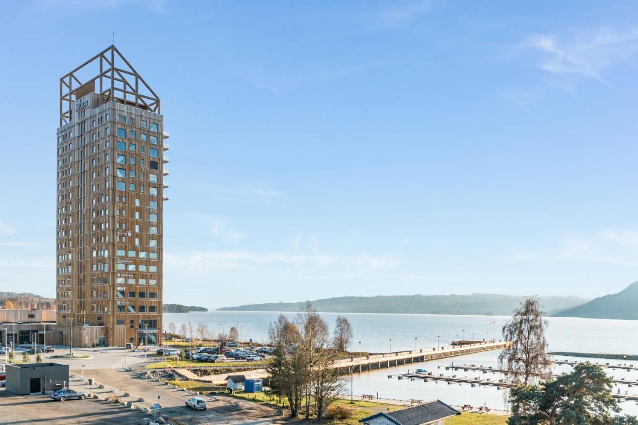 Mjos Tower Apartment - Lovely City View Sjusjøen Εξωτερικό φωτογραφία