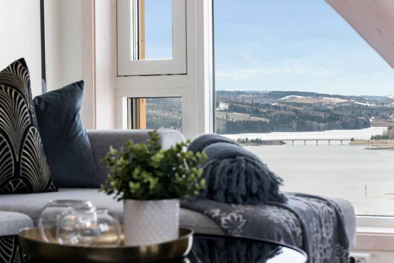 Mjos Tower Apartment - Lovely City View Sjusjøen Εξωτερικό φωτογραφία